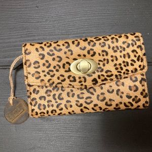 Leopard print wallet